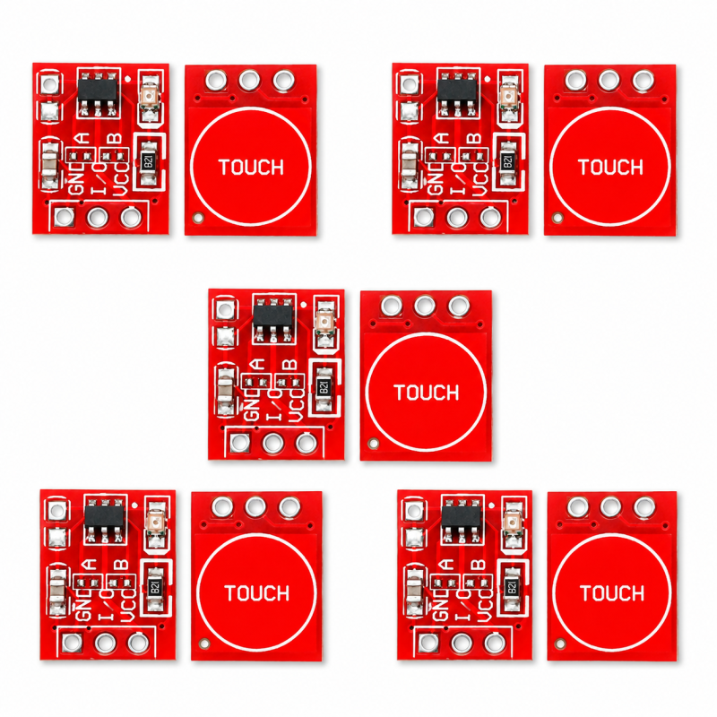 5 Pcs TTP223 Touch Switch Module Combo